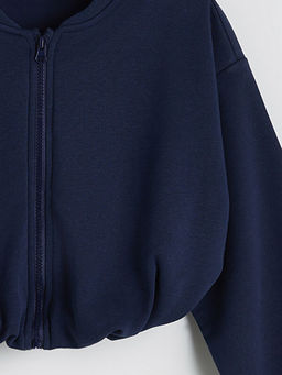 K?z ?ocuk Fermuarl? Sweatshirt