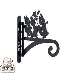 Настенный кронштейн для цветов 201-029B - Фабрика интерьерной ковки фото 3