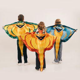 Карнавальный костюм «Прикольная Змея», накидка, маска, зелёный