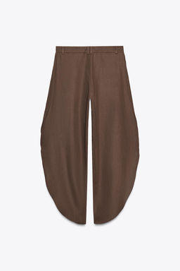 ZW COLLECTION WIDE-LEG TROUSERS WITH VENTS