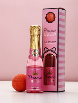 Набор Prosecco Queen, гель для душа во флаконе шампанское и бомбочка для ванны