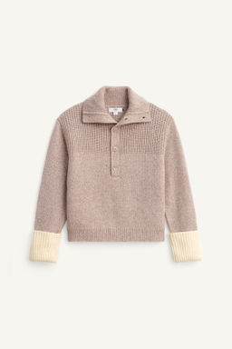LIMITED EDITION WOOL BUTTONED COLLAR SWEATER - Zara фото 6