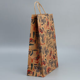 Цена за 2 шт. Пакет подарочный крафтовый, упаковка, Вдохновляй, L 31?40?11.5 см