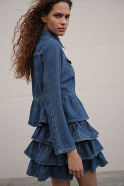 Cazadora denim con peplum - H&m фото 5
