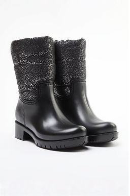 Trendyolmilla Shoes Siyah Varak Bask?l? Buyuk K?z Cocuk Kids Yagmur Cizmesi 
TAKAW25BO00051  фото 2