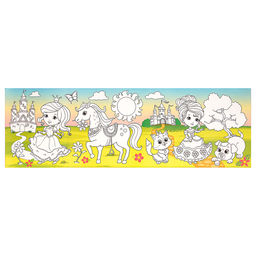 Раскраска длинная Принцессы и друзья - Буква-ленд фото 2