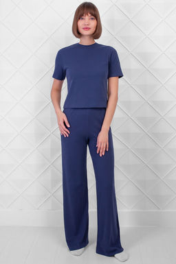 Арт. 10801/1 Пижама с брюками 44-52 (5 шт) Цвет:верх-индиго, низ-индиго