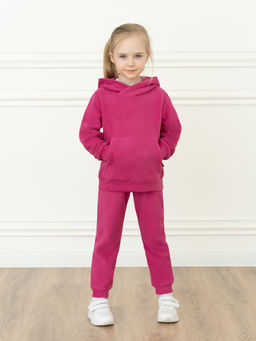 Костюм детский флисовый фуксия 7043г(ш) (104, 56)