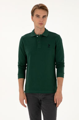 Erkek Koyu Ye_il Basic Sweatshirt Sepette S_rpriz _ndirim