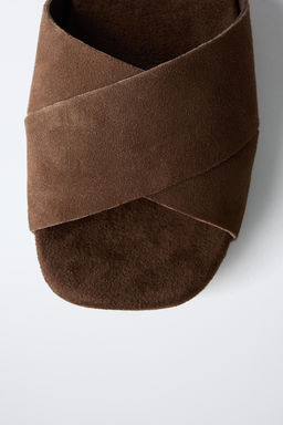 LEATHER CLOGS WITH THIN SOLE - Zara фото 6
