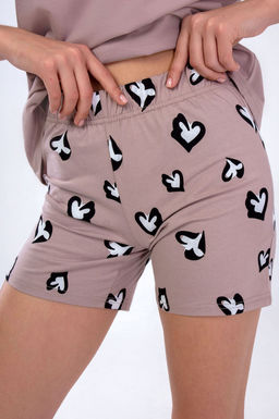 Арт. 9159 Пижама с шортами 42-50 (5 шт) Цвет:бежевый - Калинка фото 9