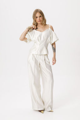 Блуза Pirs 6418 молочный  фото 4