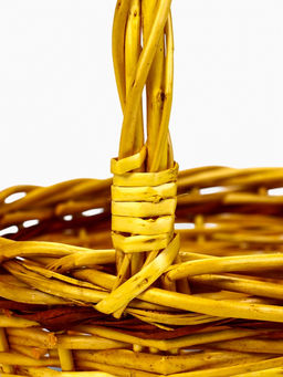 Корзина плетёная для хранения Vento, с ручкой, коричневая, набор 3 шт.