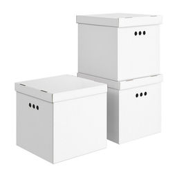 VAL CG-D-BC-3Kmono Короба картонные, 31.5*31.5*31.5 см, набор 3 шт., моно, серый, CLASSIC GREY, шт