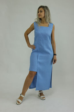 Платье умягченный 100% лен