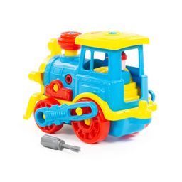 Конструктор-транспорт Паровоз (48 элементов) (в коробке) - Полесье фото 3