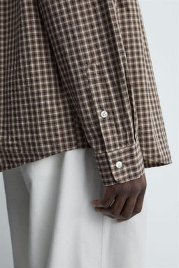 RELAXED FIT CHECK SHIRT - Zara фото 15