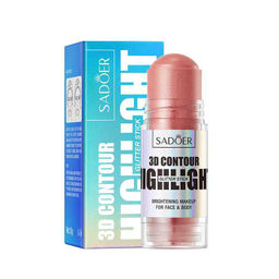 SADOER ?Хайлайтер-стик для сияющего покрытия 3D Contour Highlighter, тон 02