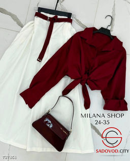 Женский брючный костюм-двойка