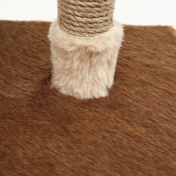 Комплекс для кошек, 77×90×163 см, разборный, с когтеточкой, 8 уровней, бежевый