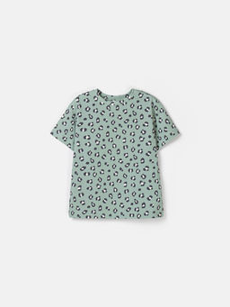 Костюм футболка оверсайз и брюки клеш Наивный леопард - Bungly фото 3