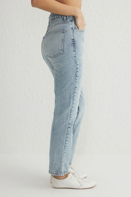 Ac?k Mavi Normal Bel Duz Kesim Straight Jeans TWOSS25JE00074 - Trendyolmilla фото 9