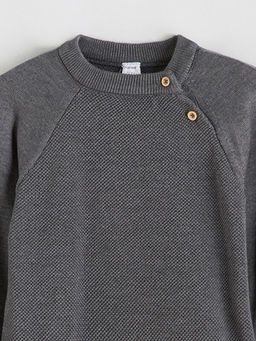 Bisiklet Yaka Uzun Kollu Erkek ?ocuk Triko Kazak