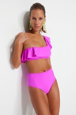 Pembe Hipster Yuksek Bel Bikini Alt? TBESS21BA0057