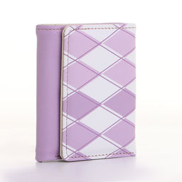 Кошелёк женский на кнопке, 10.5×2.5×8.5 см, с принтом, сиреневый/белый