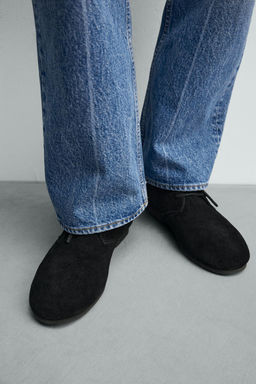 BOTA PIEL SUELA VIBRAM® AARON LEVINE X ZARA / Negro  фото 3