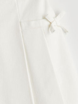 Beli Lastikli Fiyonk Detayl? K?z ?ocuk Jean Etek