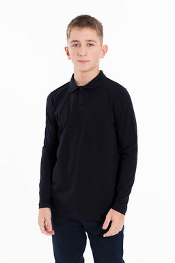 Футболка-поло М224105в синий