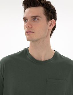 Koyu Ye_il Comfort Fit Basic Ti__rt - Pierre cardin фото 2