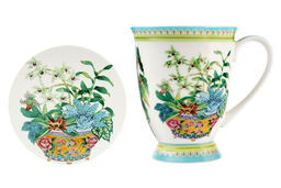 Кружка с подставкой Орхидея, 0,3 л - Maxwell & Williams фото 4