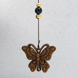 Музыка ветра «Филин на ветке», металл, 3 колокольчика, 40 см