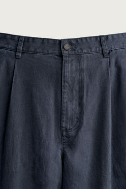 PANTAL?N CHINO RELAXED FIT PLIEGUES / Marino - Zara фото 7