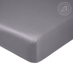 Простыня на резинке Графит 180*200/1 шт. - 180*200 Гламур с простынью на резинке