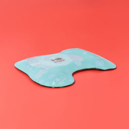 Блюдо сервировочное Доляна «Сапожок. Дед Мороз с подарками», 18×20 см, стекло