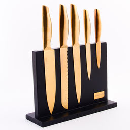 40609 Набор кухонных ножей нерж/ст + подставка дерево 6пр MB (х6)