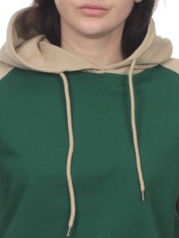 NOE103 BEIGE/GREEN Костюм спортивный женский (хлопок 90%, полиэстер 10%) - Fashion фото 3