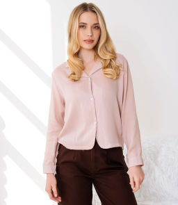 Рубашка #КТ9025 (3), пудровый