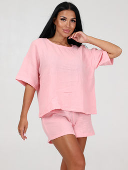 575 ПИЖАМА (шорты) (Розовый) - А-дина фото 3
