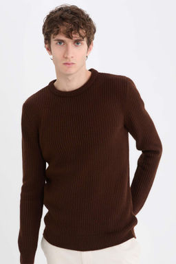 Standart Fit Bisiklet Yaka Triko Kazak - Defacto фото 4