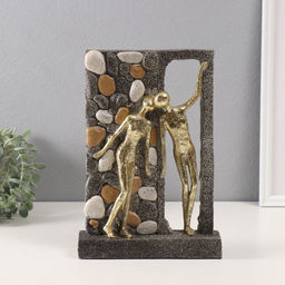 Фигурка полистоун «Тайное свидание у каменной стены», 6.5×21.5×30.5 см