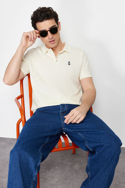 TRENDYOL MAN Tas Regular K?sa Kol Dokulu %100 Pamuk Polo Yaka T-shirt TMNSS23PO00031 - Trendyolmilla фото 2