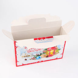 Цена за 5 шт. Коробка подарочная новогодняя, для сладких подарков, 26?23?7 см