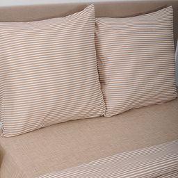 КПБ Simple Life 1,5 спальный, бязь, 100 % хлопок, пл. 120 гр./кв.м., Stripe (Страйп) Пододеяльник 146*217, простыня 150*217, наволочка 70*70 (2 шт.) - Традиция фото 3