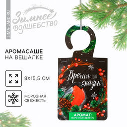 Цена за 2 шт. Ароматизатор для дома новогодний Время волшебства, аромат морозная свежесть, 8?15.5 см