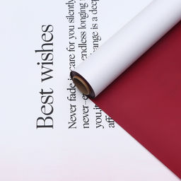 Пленка флористическая для цветов и букетов «Любовь», винный, 65 мкм, 57 см×10 м