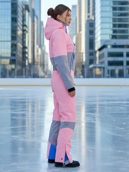 Горнолыжный комбинезон женский зимний розового цвета 2320R - Chunmai фото 24